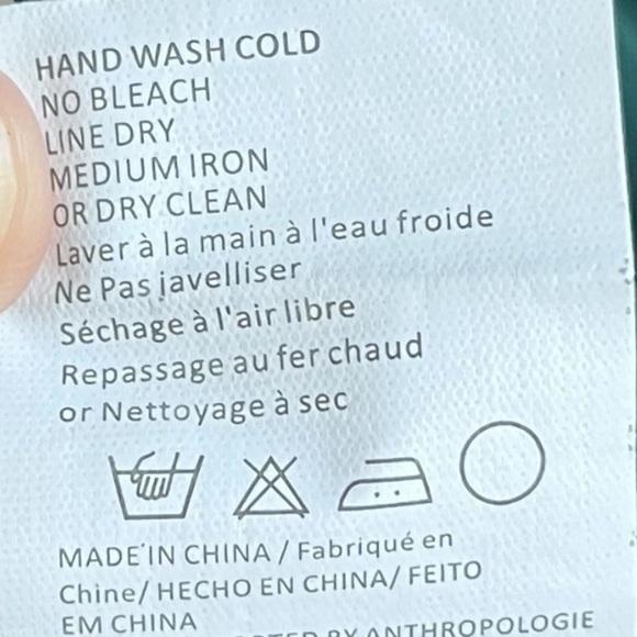 Anthropologie Tiny Women Sz XS Dress Green Boho Embroidered Luisa Swing Peasant - Picture 9 of 16